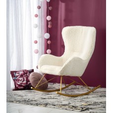 Šūpuļkrēsls ar zelta kājām LIBERTO